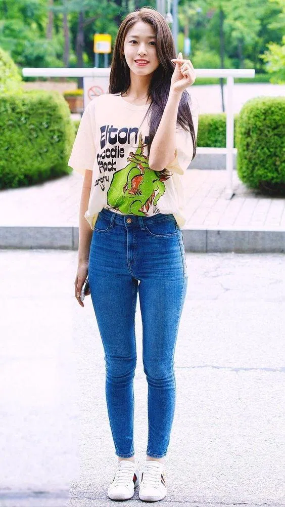 Outfit năng động cho các cô nàng yêu thích sự thoải mái (Ảnh: Pinteresr)