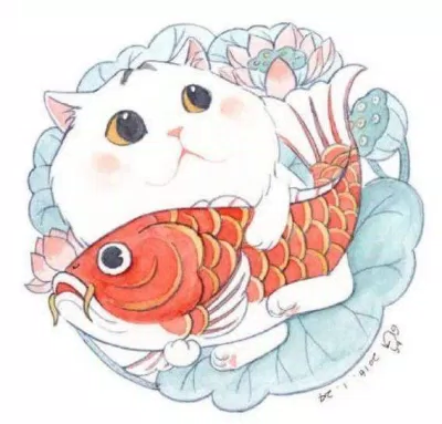 Avatar Tết 2023 hình mèo may mắn. (Ảnh: Internet)