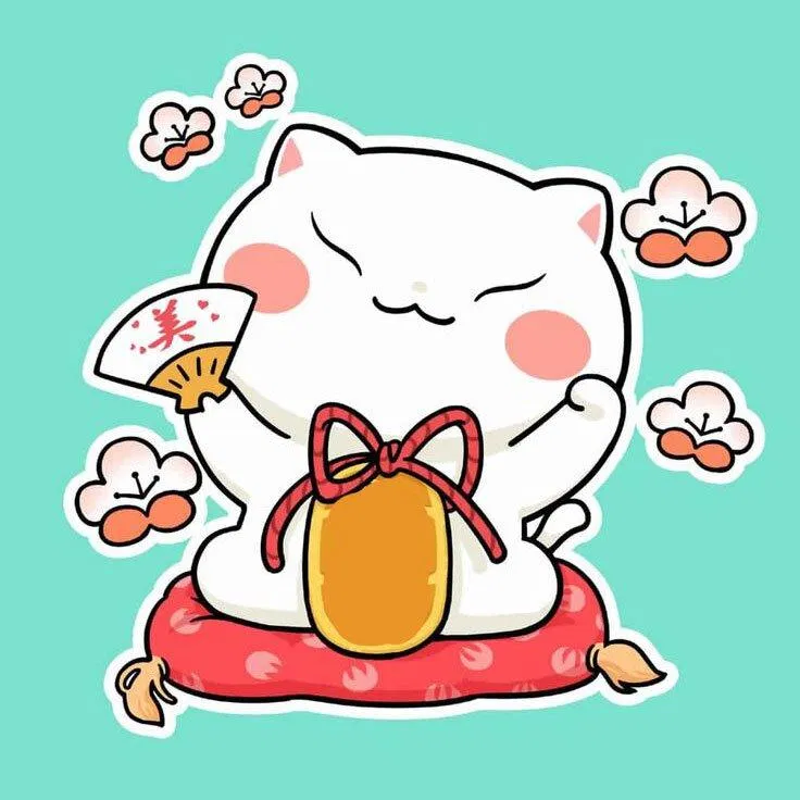 Avatar Tết 2023 hình mèo may mắn. (Ảnh: Internet)