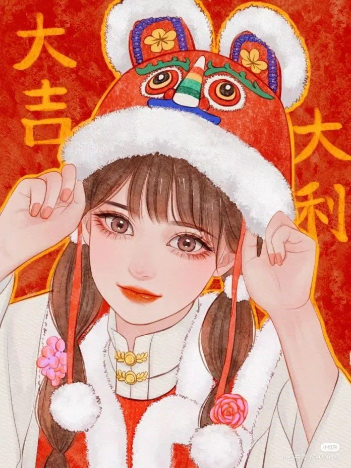 Avatart Tết 2023 Quý Mão hình mèo đáng yêu hài hước. (Ảnh: Internet)