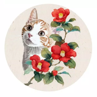 Avatar Tết 2023 hình mèo may mắn. (Ảnh: Internet)