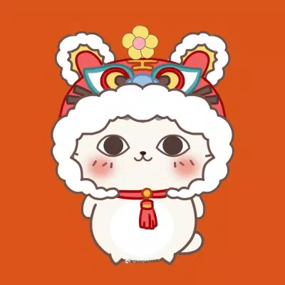 Avatart Tết 2023 Quý Mão hình mèo đáng yêu hài hước. (Ảnh: Internet)