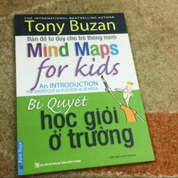 Bìa sách Bản đồ tư duy cho trẻ thông minh: Bí quyết học giỏi ở trường (Nguồn: Internet)