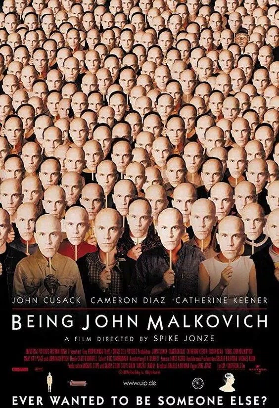Poster phim Being John Malkovich (nguồn: Internet) Poster phim Being John Malkovich (nguồn: Internet)