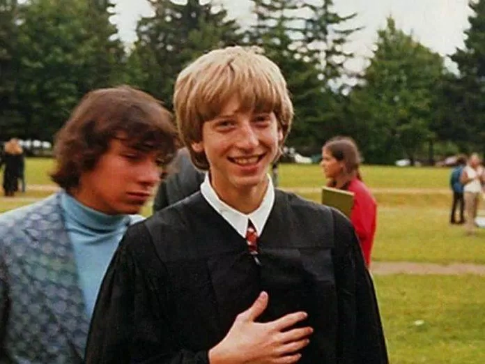 Hình ảnh Bill Gates khi còn trẻ (Ảnh: Internet)