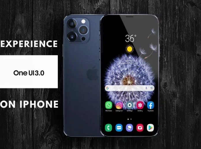Tạo giao diện cho iPhone giống như điện thoại Samsung (Ảnh: Internet)