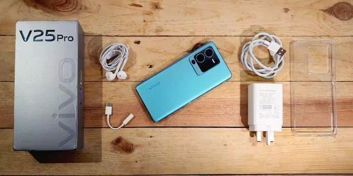 Bộ sản phẩm điện thoại Vivo V25 Pro (Ảnh: Internet) Bộ sản phẩm điện thoại Vivo V25 Pro (Ảnh: Internet)