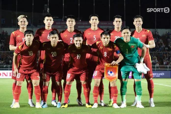 Đội hình ra sân của đội tuyển Việt Nam (Ảnh: Sport5)