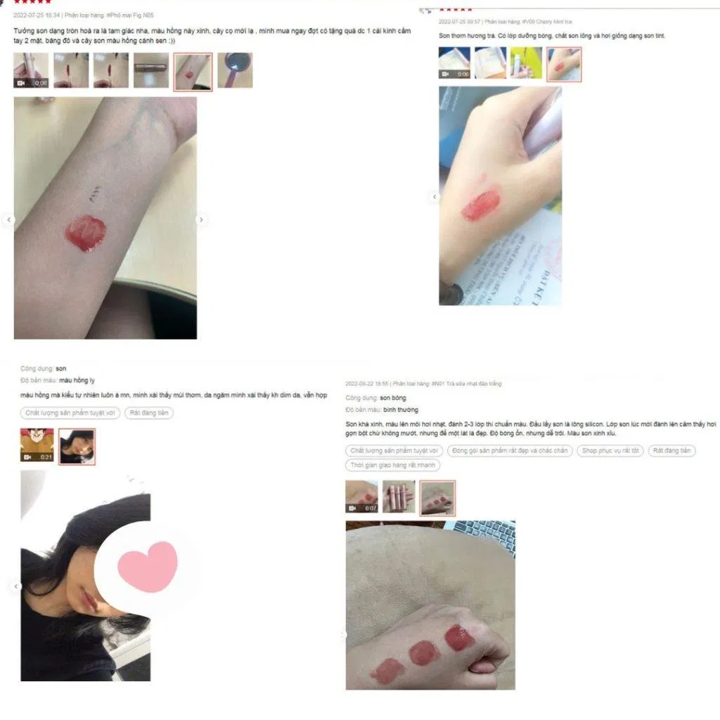 Feedback của khách hàng trên Shopee (Ảnh: BlogAnChoi)