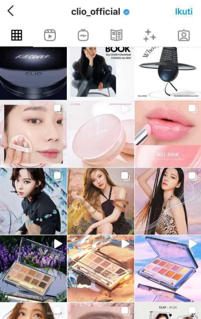 Instagram CLIO Nhật Bản không đăng hình Giselle (Ảnh: Internet)