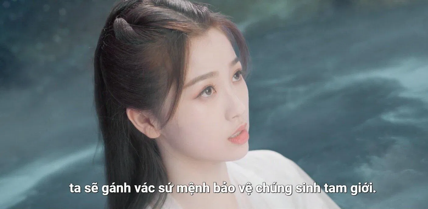 Hoa Lan Nhỏ sau khi trải qua cuộc sống ở cả Tiên tộc, Nguyệt tộc và hạ giới, đã hiểu được trách nhiệm của mình. (Ảnh: Internet)