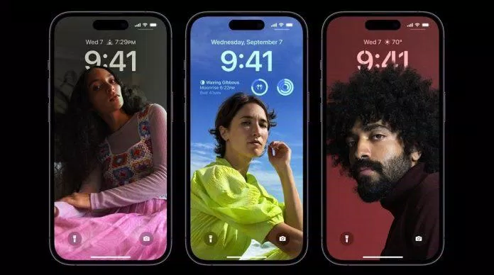 Màn hình của iPhone 14 Pro khá giống phiên bản thường (Ảnh: Internet)