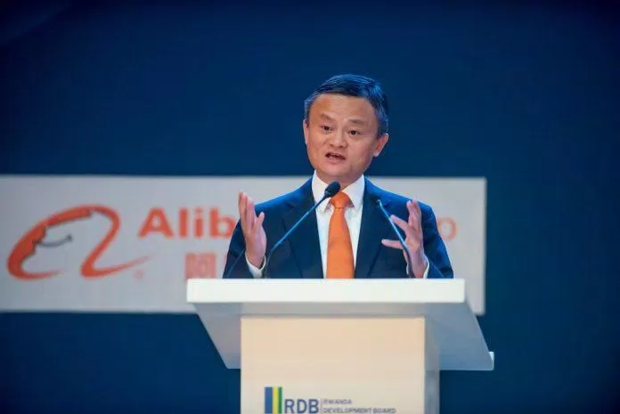 Jack Ma phát biểu tại buổi ra mắt chính thức của nền tảng thương mại thế giới điện tử (EWTP) (Nguồn: Internet) Jack Ma phát biểu tại buổi ra mắt chính thức của nền tảng thương mại thế giới điện tử (EWTP) (Nguồn: Internet)