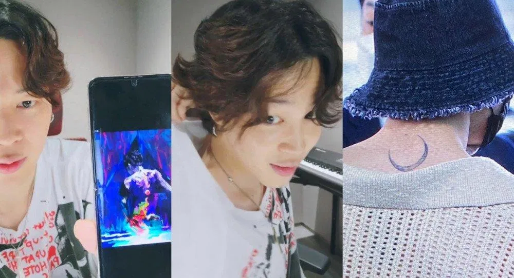 Hình xăm của Jimin được lấy cảm hứng từ bức vẽ của người hâm mộ (Ảnh: Internet)