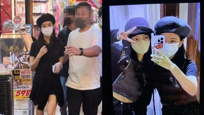 Loạt ảnh được hé lộ có hình ảnh của Jisoo và Lisa. Được biết outfit mà cô nàng diện đúng là từ chuyến đi đến Nhật mới đây (Ảnh: Internet)