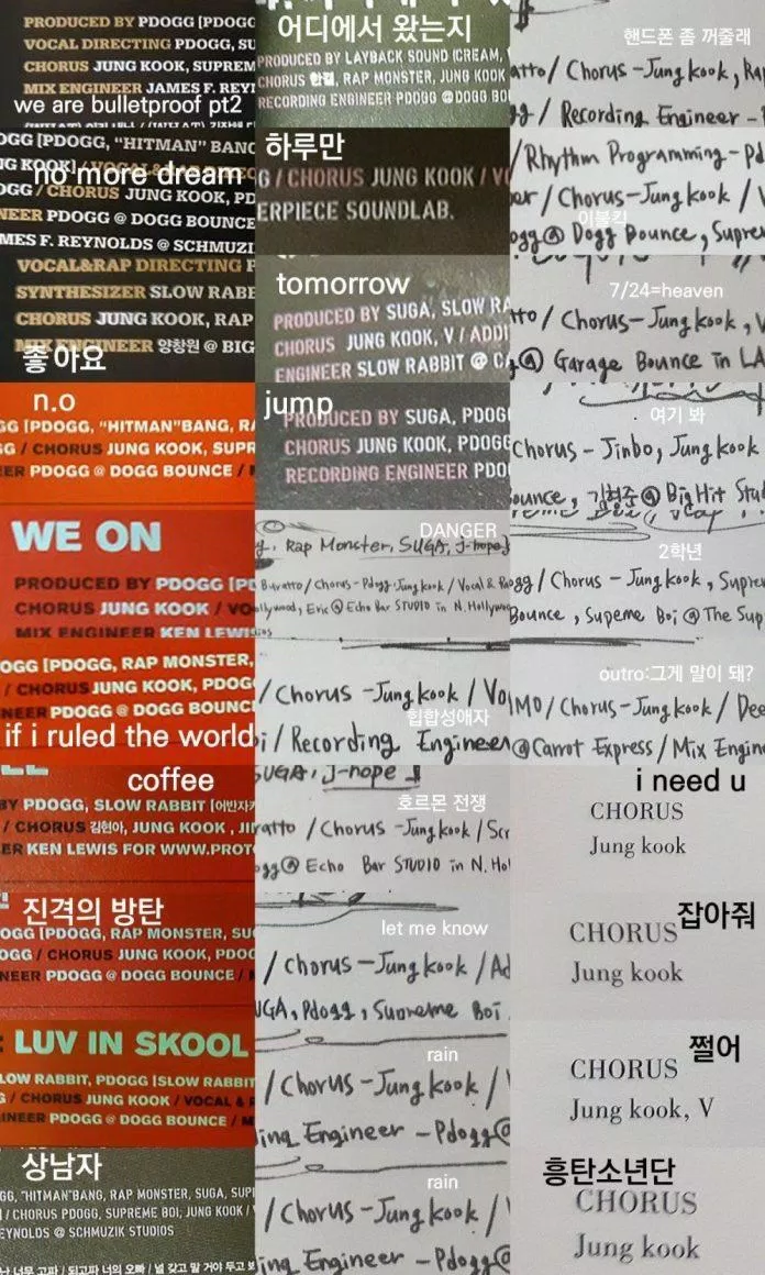 Kể từ album đầu tay của họ, Jungkook đã phụ trách phần điệp khúc của hầu hết các bài hát của BTS (Ảnh: Internet)