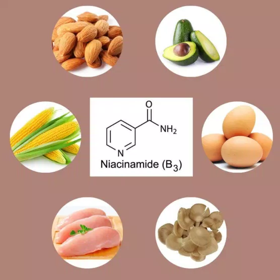 Niacinamide là một phứt hợp của vitamin B3. (Nguồn ảnh: BlogAnChoi)
