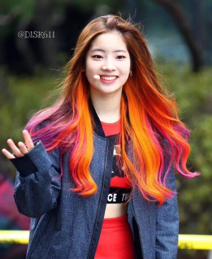 TWICE’s Dahyun – Màu tóc nhuộm Sherbet (Ảnh: Internet)