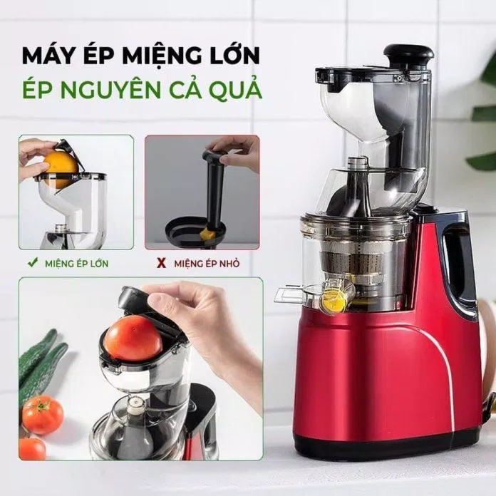 Máy ép chậm hoa quả Hongxin RH312 công suất 150W (Ảnh: Internet) Máy ép chậm hoa quả Hongxin RH312 công suất 150W (Ảnh: Internet)