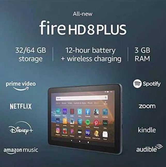 Máy tính bảng Fire HD 8 Plus (2020) (Ảnh: Internet) Máy tính bảng Fire HD 8 Plus (2020) (Ảnh: Internet)