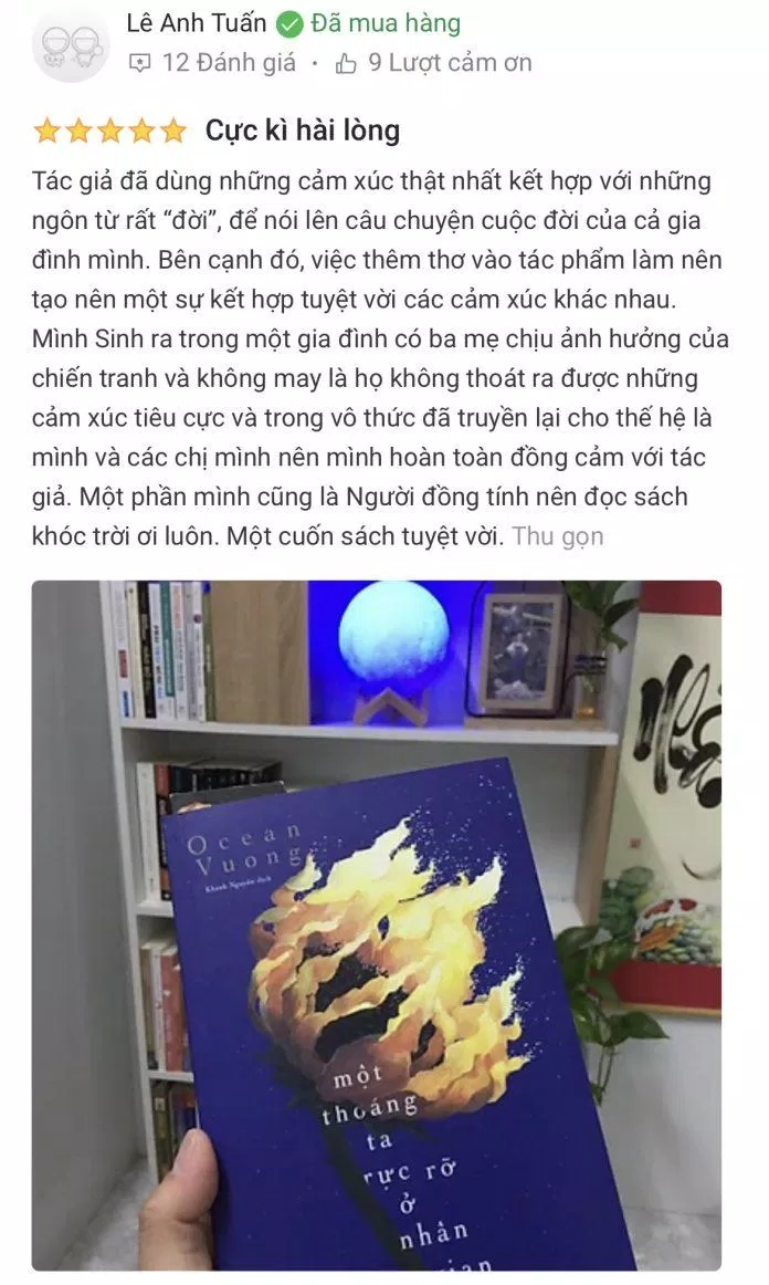 Nhận xét của độc giả trên Tiki Trading (Ảnh: BlogAnChoi).