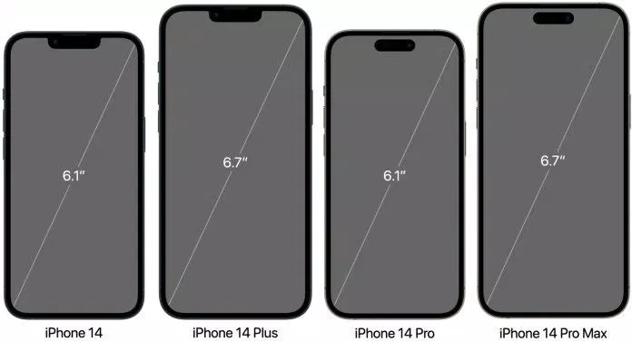 Phiên bản Plus của iPhone 14 có màn hình lớn 6,7 inch (Ảnh: Internet) Phiên bản Plus của iPhone 14 có màn hình lớn 6,7 inch (Ảnh: Internet)