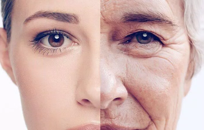 Độ tuổi trung niên xuất hiện nếp nhăn nhiều hơn do lão hóa (Ảnh: Internet)