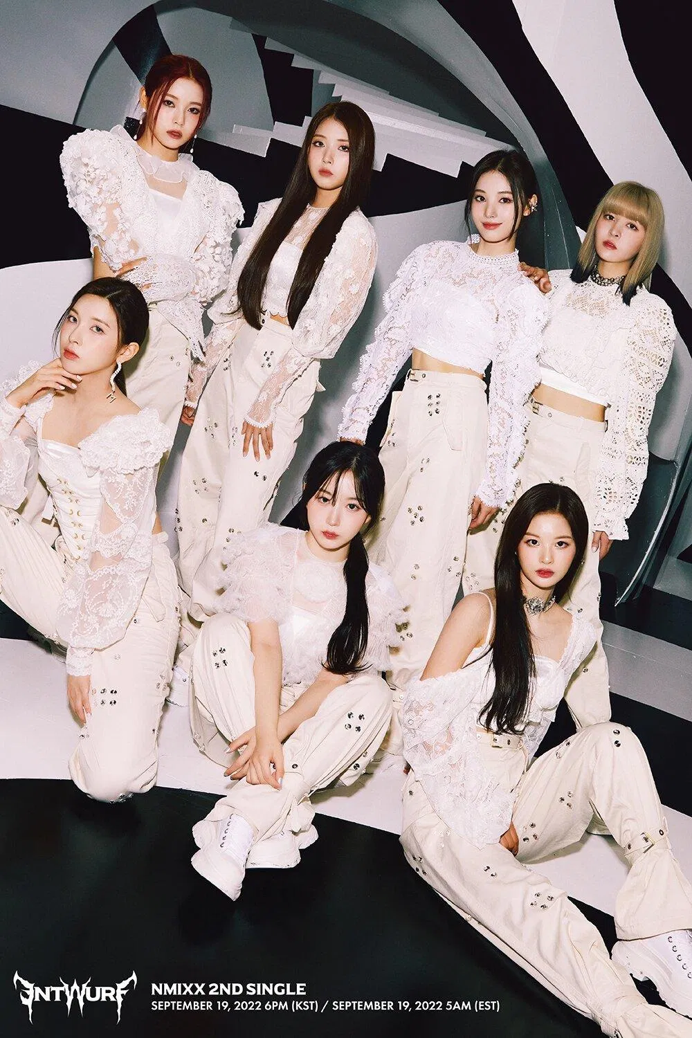 Poster mới nhất của 7 cô gái đầy tài năng NMIXX (Nguồn: Internet) Poster mới nhất của 7 cô gái đầy tài năng NMIXX (Nguồn: Internet)