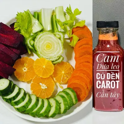 Nước ép cam, dưa leo, củ dền, carot, cần tây giảm cân nhanh trong 7 ngày (Ảnh: internet) Nước ép cam, dưa leo, củ dền, carot, cần tây giảm cân nhanh trong 7 ngày (Ảnh: internet)