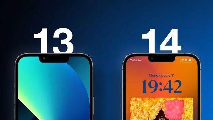 Phiên bản tiêu chuẩn của iPhone 13 và 14 hầu như bằng nhau về kích thước (Ảnh: Internet)