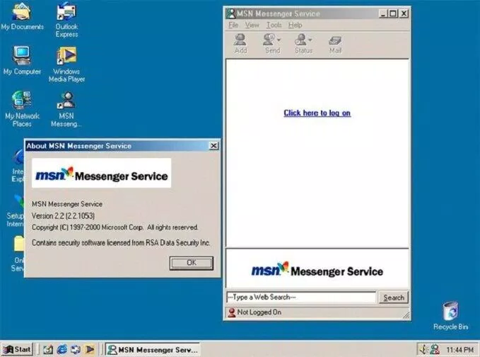 Phần mềm MSN có chức năng nhắn tin chat (Ảnh: Internet)