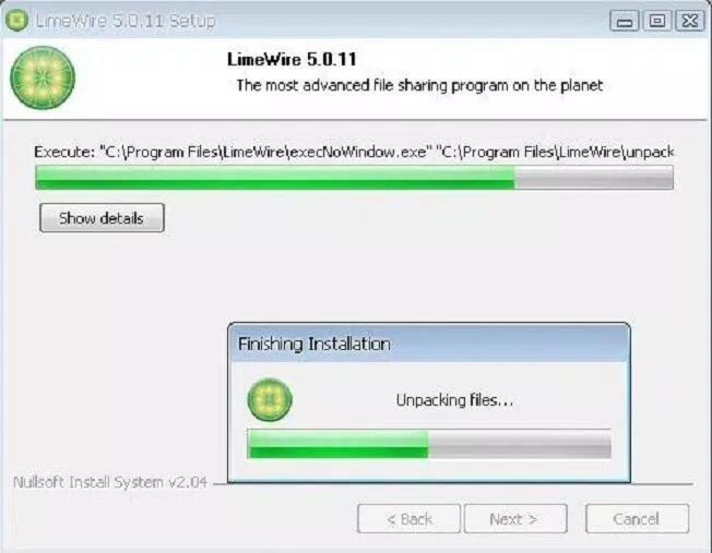 Phần mềm LimeWire từng phổ biến trên máy tính Windows (Ảnh: Internet)