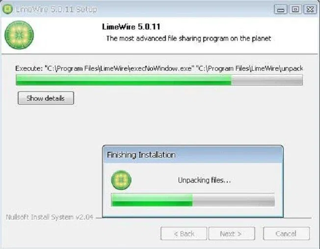 Phần mềm LimeWire từng phổ biến trên máy tính Windows (Ảnh: Internet) Phần mềm LimeWire từng phổ biến trên máy tính Windows (Ảnh: Internet)