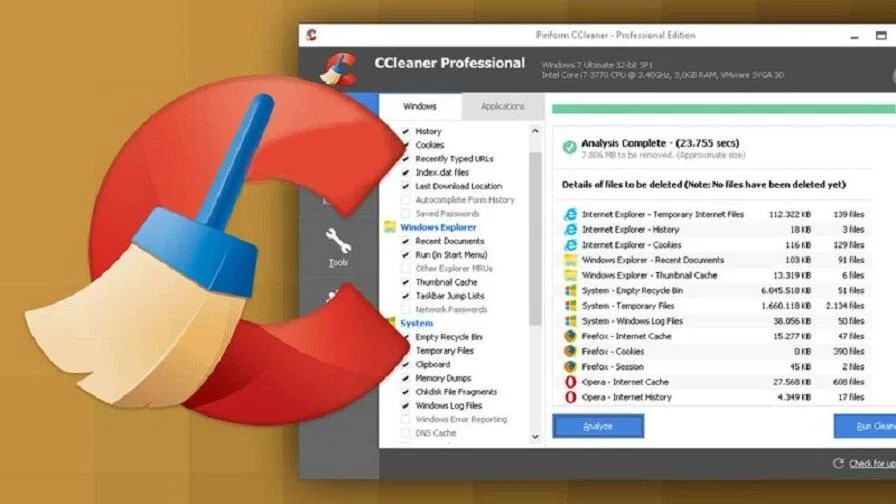 Phần mềm CCleaner từng phổ biến trên máy tính Windows (Ảnh: Internet) Phần mềm CCleaner từng phổ biến trên máy tính Windows (Ảnh: Internet)