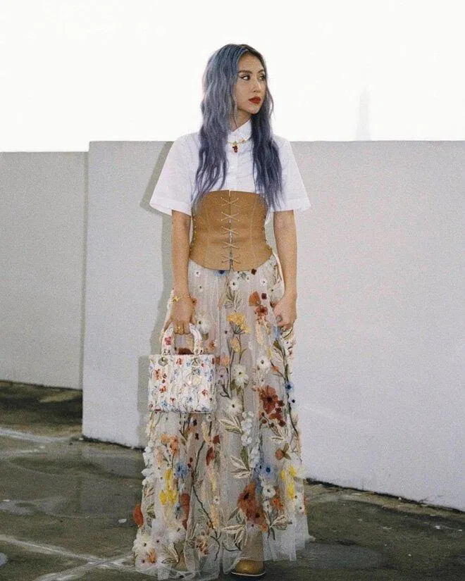 Quỳnh Anh Shyn trong set đồ của BST Dior Cruise 2021