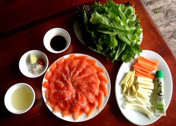 15 quán ăn ngon ở Sa Pa thu hút nhiều khách du lịch nhất - Kiến thức mới 2024 50 Cá hồi tươi ngon tại nhà hàng - Ảnh: internet