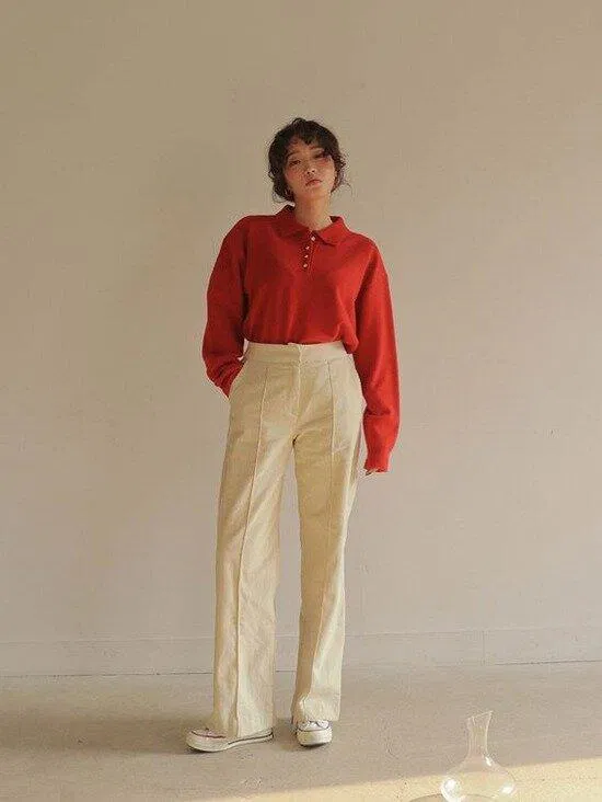 Quần ống suông là item được yêu thích quanh năm. Nguồn: internet