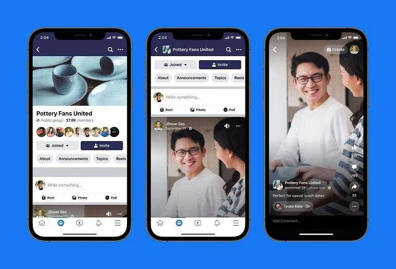 Các video Reels ngày càng thu hút người xem trên Facebook (Ảnh: Internet) Các video Reels ngày càng thu hút người xem trên Facebook (Ảnh: Internet)