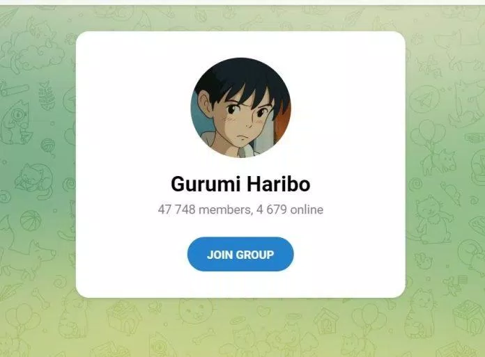 Nhóm chat của Gurumi Haribo trên Telegram có gần 45,000 thành viên (Ảnh: Internet)