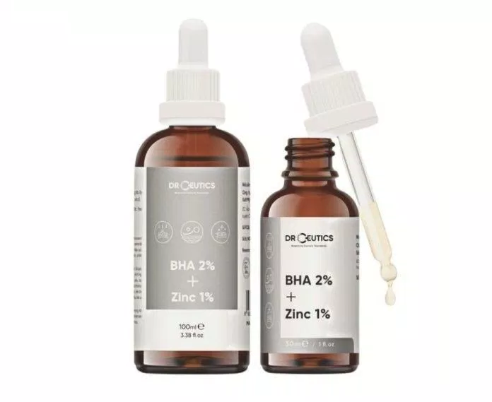 Serum trị mụn DrCeutics BHA 2% + Zinc 1% (Ảnh: Internet)