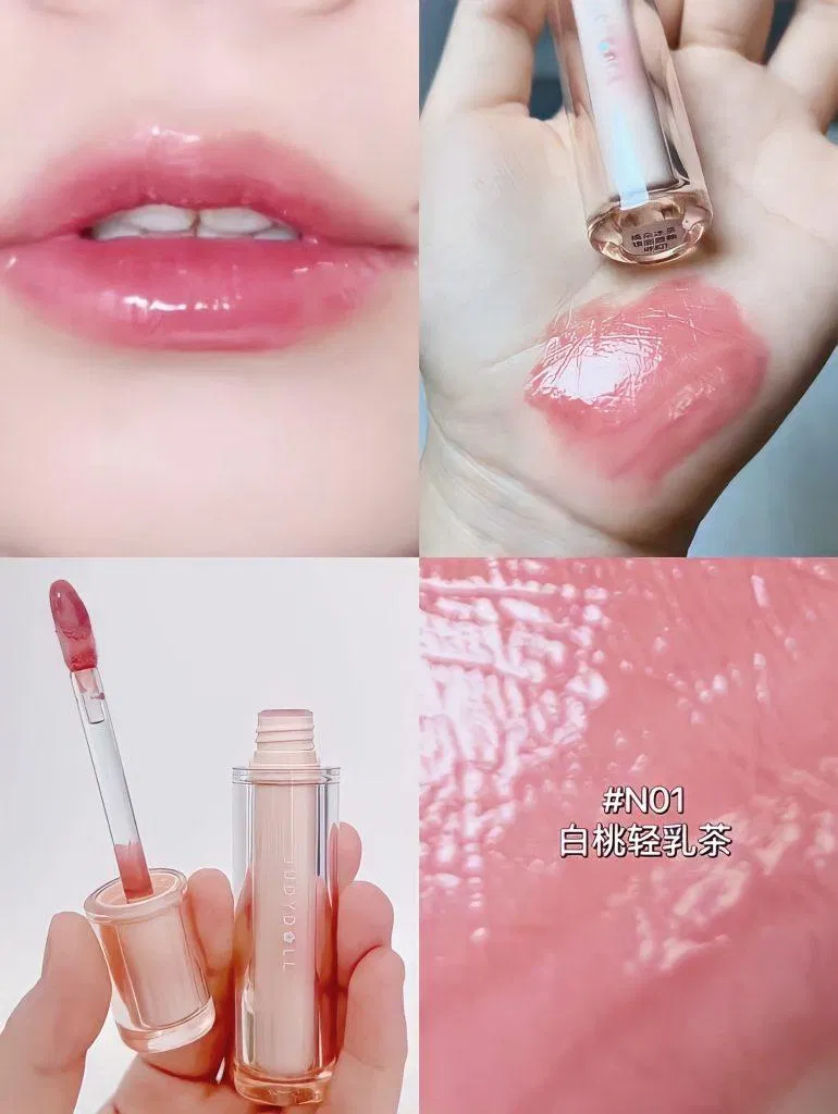 Swach son tint bóng Judydoll Ice Tea Mirror màu N01 (Ảnh: BlogAnChoi)