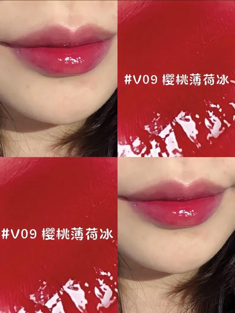 Swach sản phẩm màu V09: hồng đỏ ánh tím (Ảnh: BlogAnChoi)