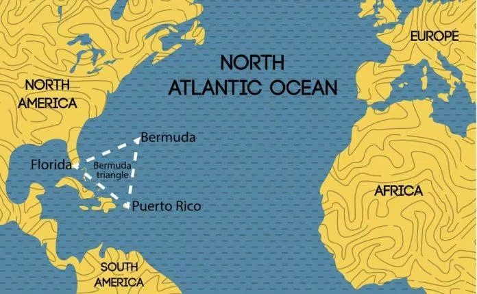 Khu vực được cho là Tam giác quỷ Bermuda (Nguồn: Internet)