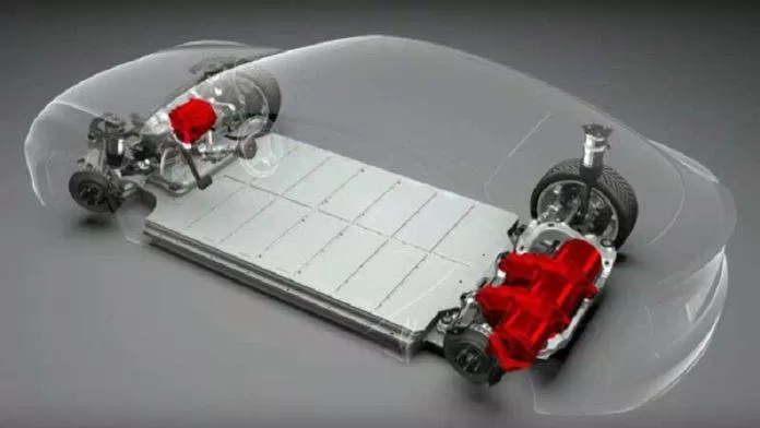 Hệ thống động cơ đặc biệt của Model S Plaid (Ảnh: Internet)