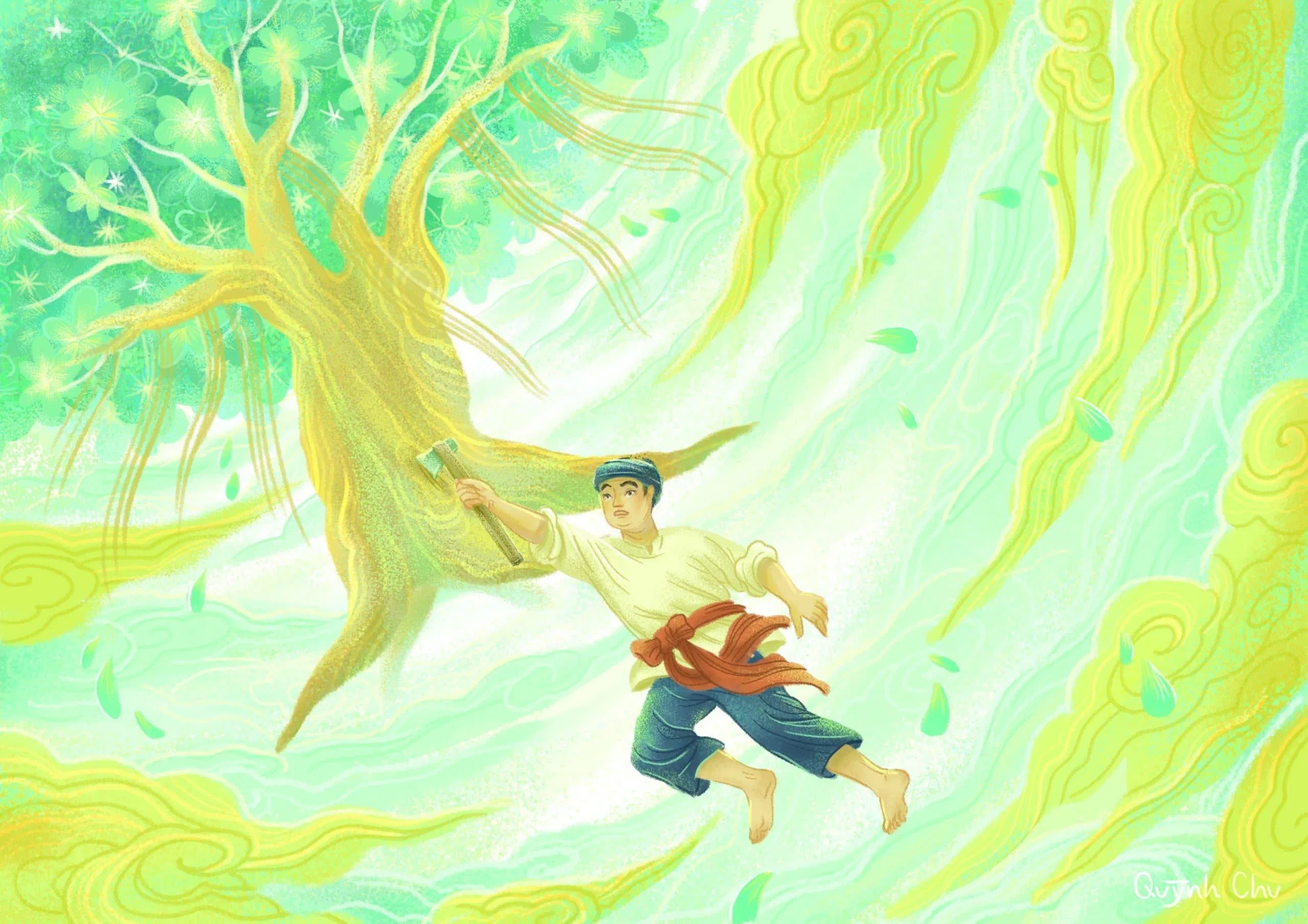 Hình ảnh chú Cuội gắn liền với ngày Tết Trung thu của người Việt (ảnh: internet)