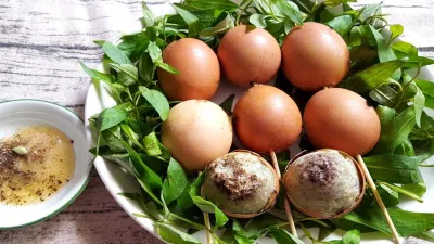 Thành phẩm trứng gà nướng