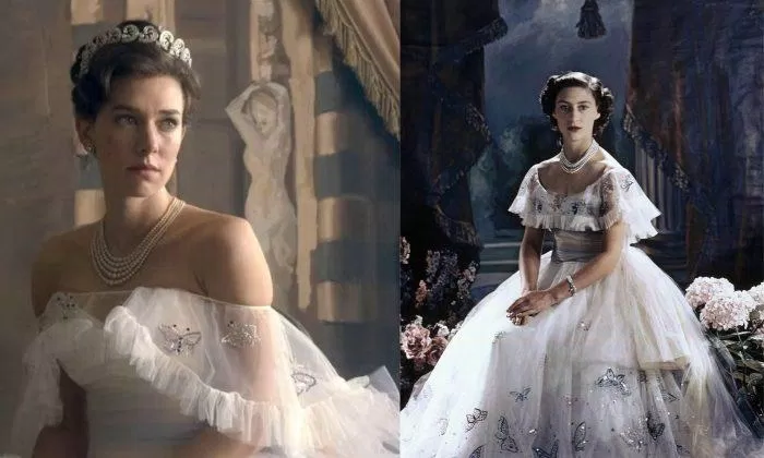 Trong phim, vào sinh nhật của mình, công chúa Margaret đã có một bức ảnh do Cecil, thợ chụp ảnh hoàng gia chụp tặng. Nguồn: internet