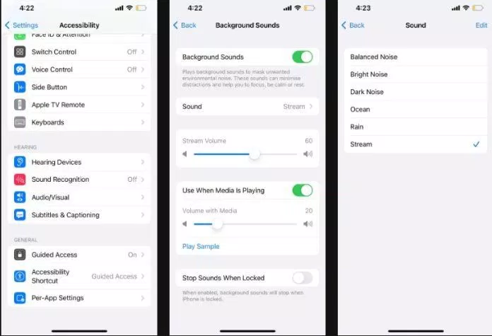 Cách mở âm thanh ASMR trên iPhone (Ảnh: Internet) Cách mở âm thanh ASMR trên iPhone (Ảnh: Internet)