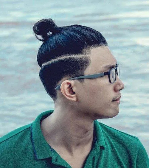 Tóc buộc cho mặt tròn. (ảnh: internet)