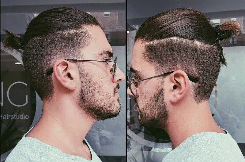 Buộc nửa đầu kết hợp undercut. (ảnh: internet)